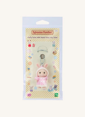 Sylvanian Families - Creme und Rosa Kaninchen Schlüsselanhänger