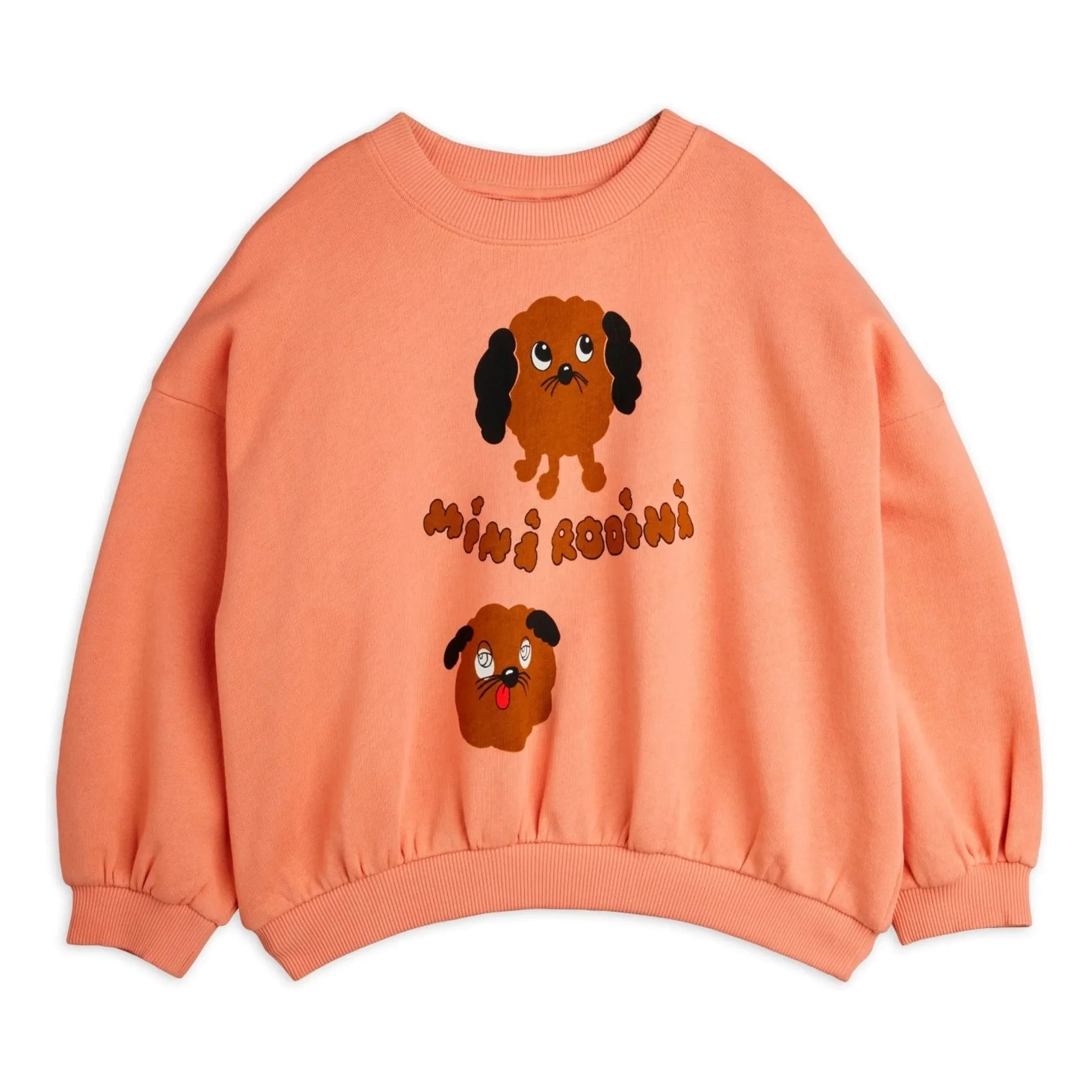 Mini Rodini - Doggies Bio-Baumwoll-Sweatshirt | Rosa