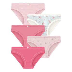 Petit Bateau - Batch 5 Çiçekli Külotlar | Pembe