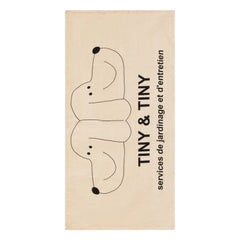 Tinycottons - Tiny & Tiny Bio-Baumwoll-Strandtuch | Beige