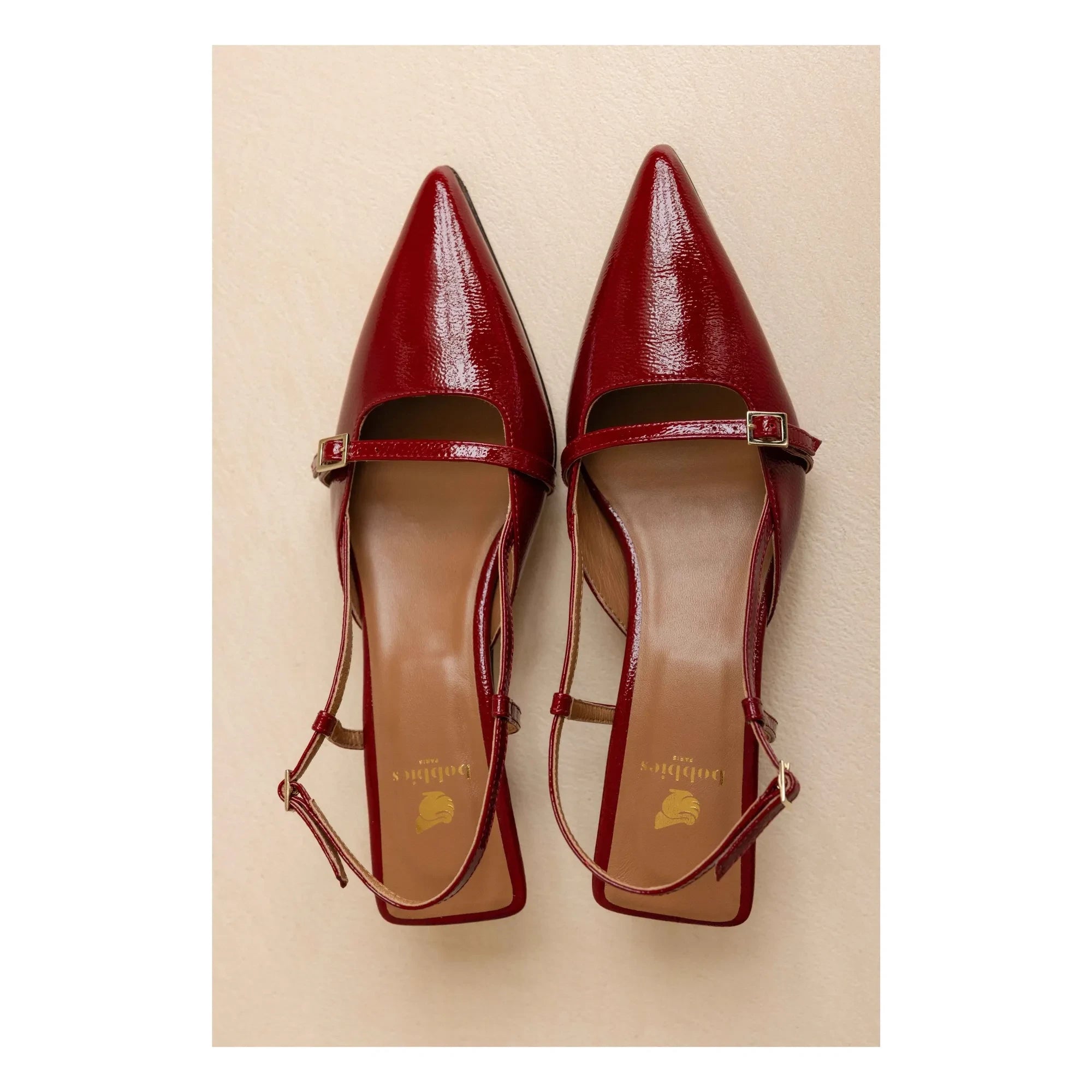 Bobbies - Reem Lackleder Pumps | Kirschrot