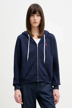 Polo Ralph Lauren Kadın Kapüşonlu Fermuarlı Pamuklu Sweatshirt