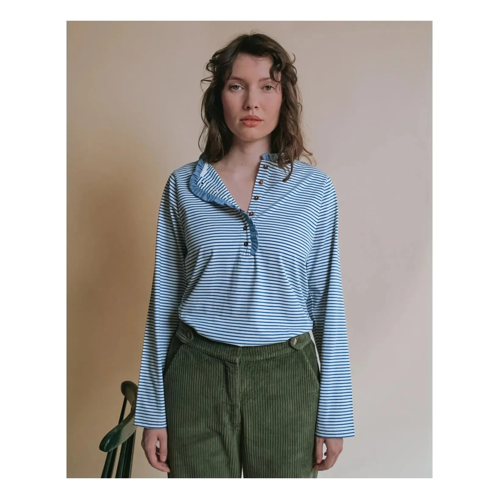 Emile et Ida - Evania Gestreiftes T-Shirt | Blau