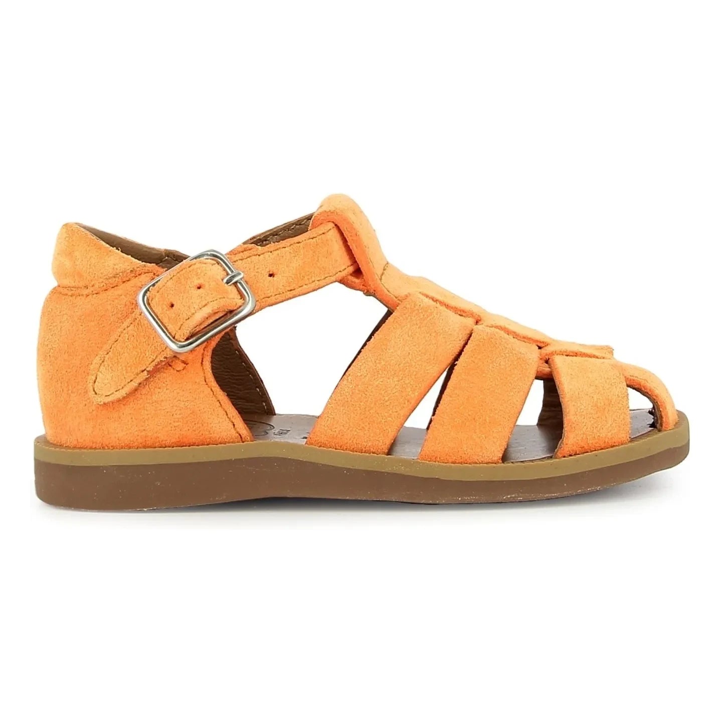 Pom d'Api - Poppy Daddy Sandalen aus Samt | Aprikose