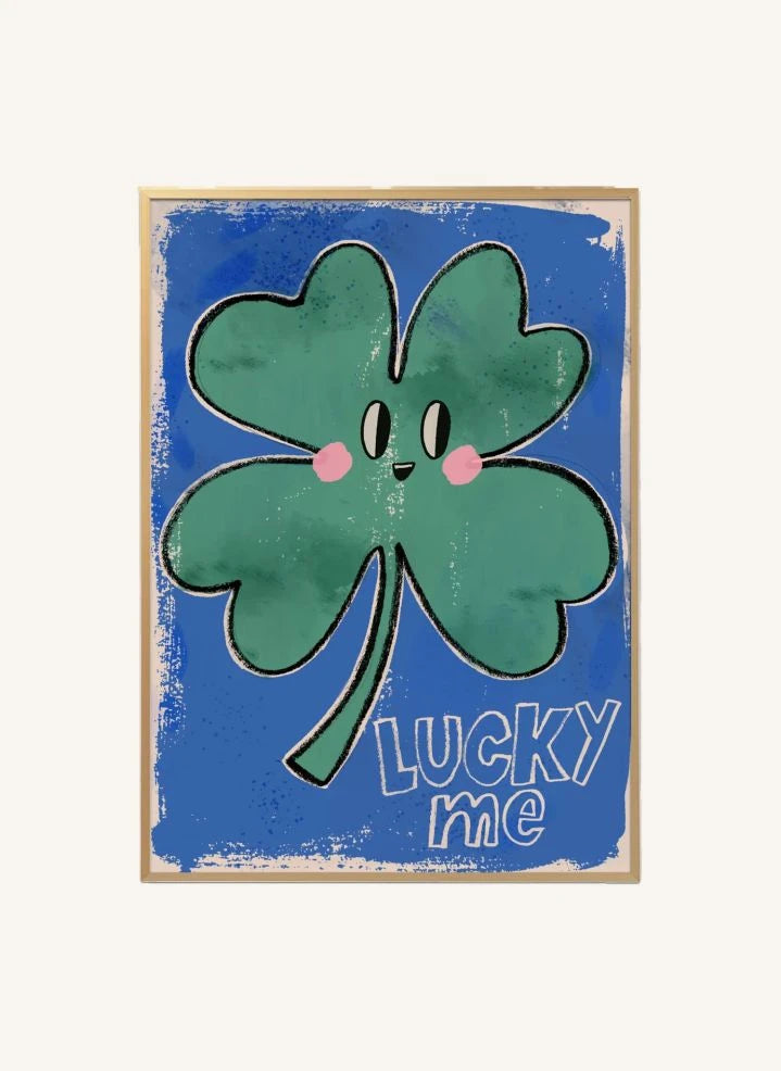 Studio Loco - "Lucky Me" Poster | Blau