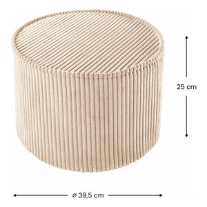 Wigiwama – Samt-Pouf | Beige
