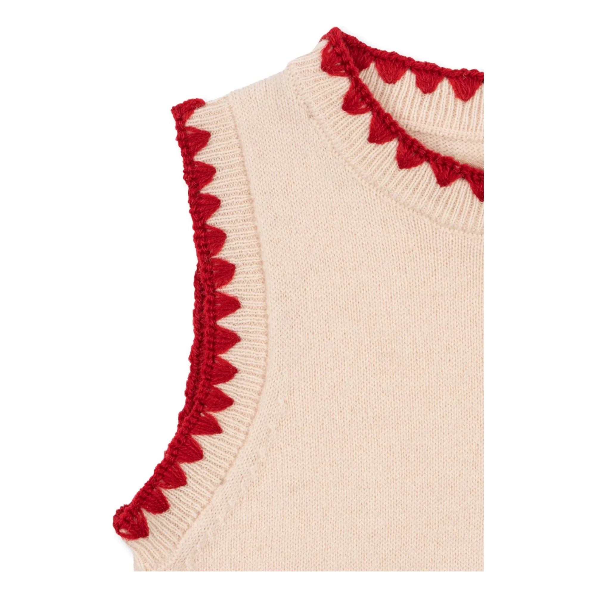 Konges Sløjd - Collette Erdbeerwollkleid | Creme