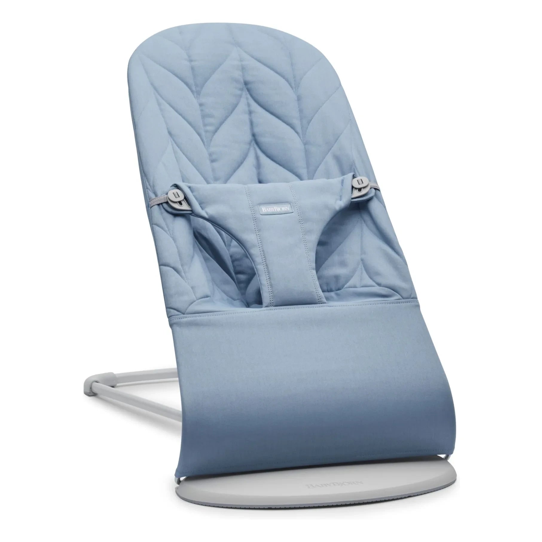 BabyBjörn – Wippe Bliss aus gesteppter Baumwolle, Petal | Blau