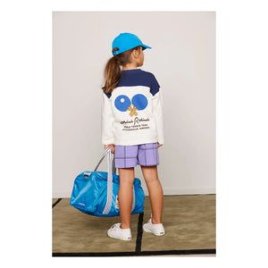 Mini Rodini - Sweatshirt mit Bio-Baumwolle „Ping Pong“ | Weiß