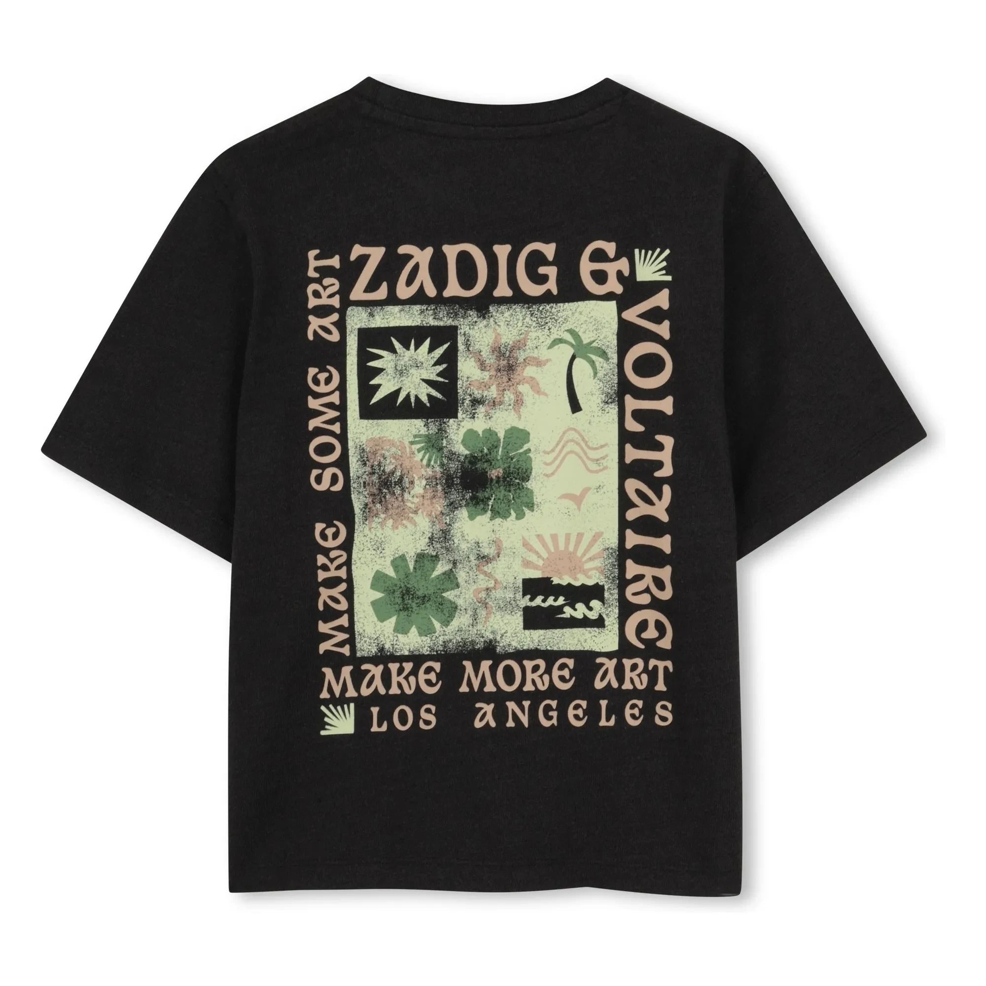 Zadig & Voltaire - T-Shirt Jersez Make More Art | Schwarz