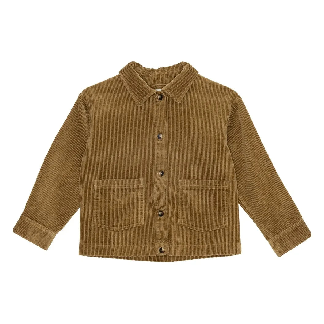 brunobruno nation - Sena Bio-Baumwoll-Cord-Overshirt | Senf