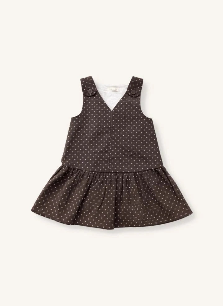 Fliink - Dolly Punktkleid | Braun