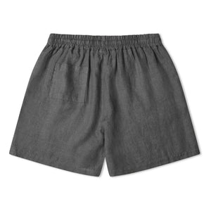 Matona - Leinen-Shorts | Dunkelgrau