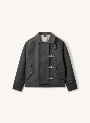 Forét - Cinder Wolle Jacke | Dunkelgrau