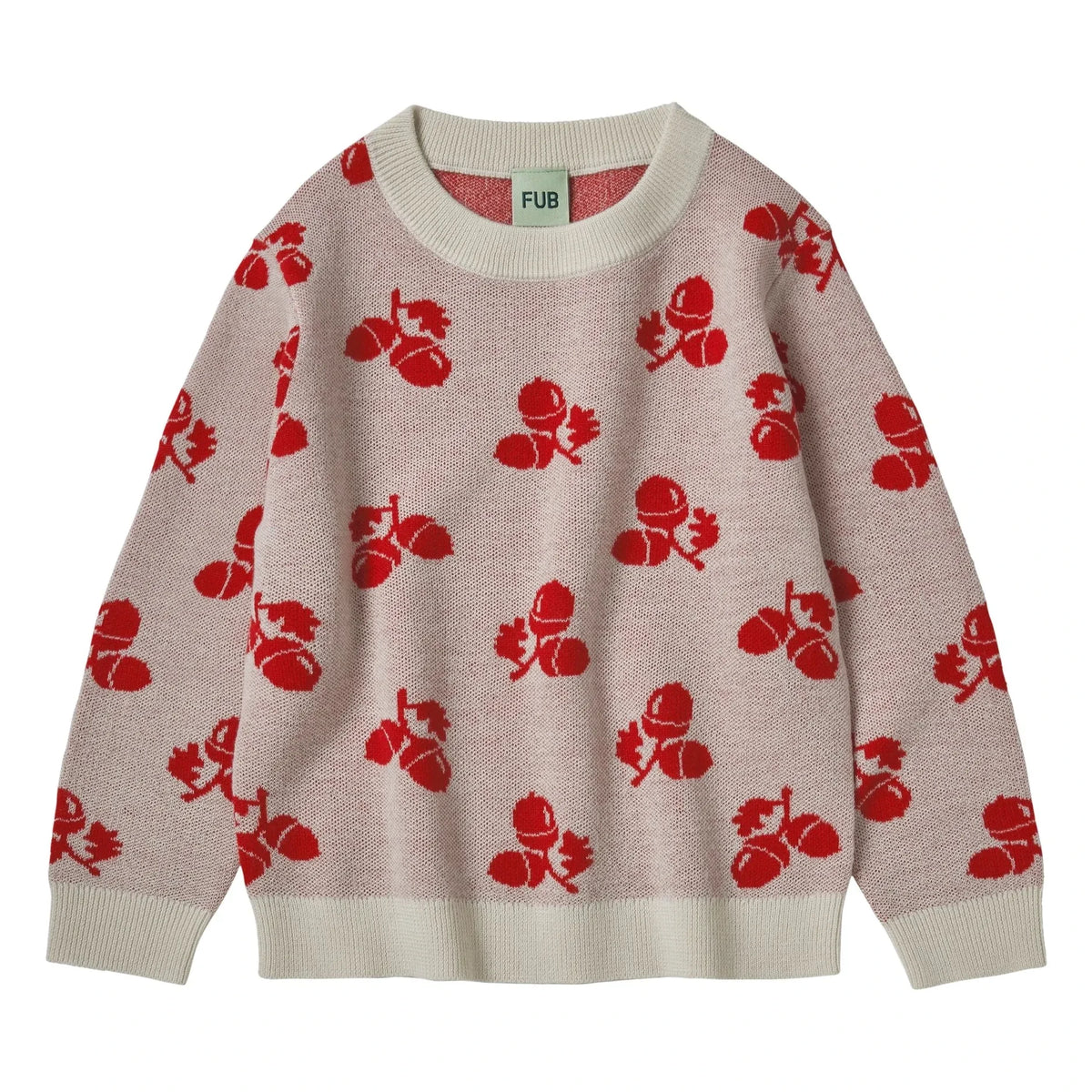 FUB - Acorn Feinstrick Merinowoll-Pullover | Ecru