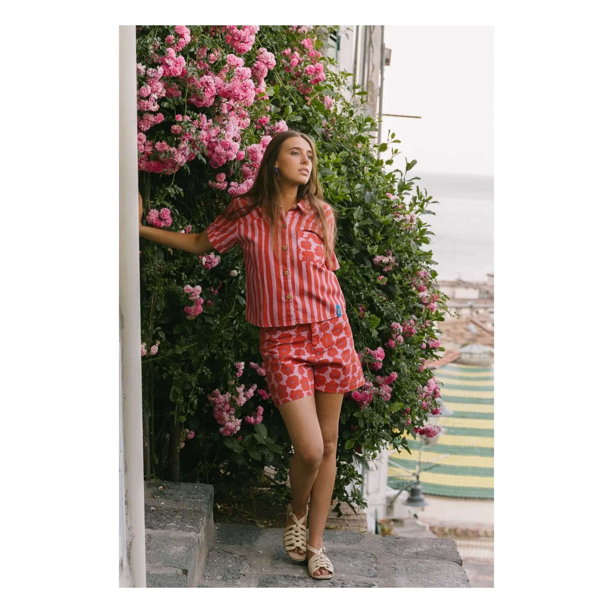 Favorite People - Damen Kollektion Gestreiftes Hemd | Rot