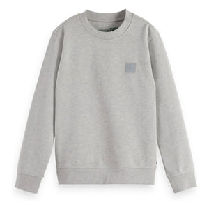 Scotch & Soda - Sweatshirt mit Logo-Patch | Grau meliert