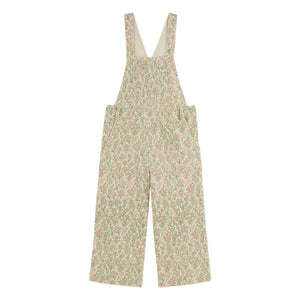 Emile et Ida - Blumenvelours Latzhose | Beige