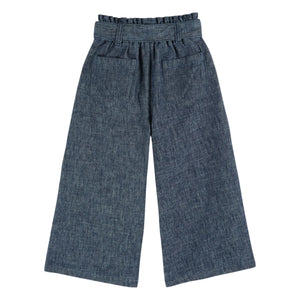 Emile et Ida – Weite Hose mit Gürtel | Marine