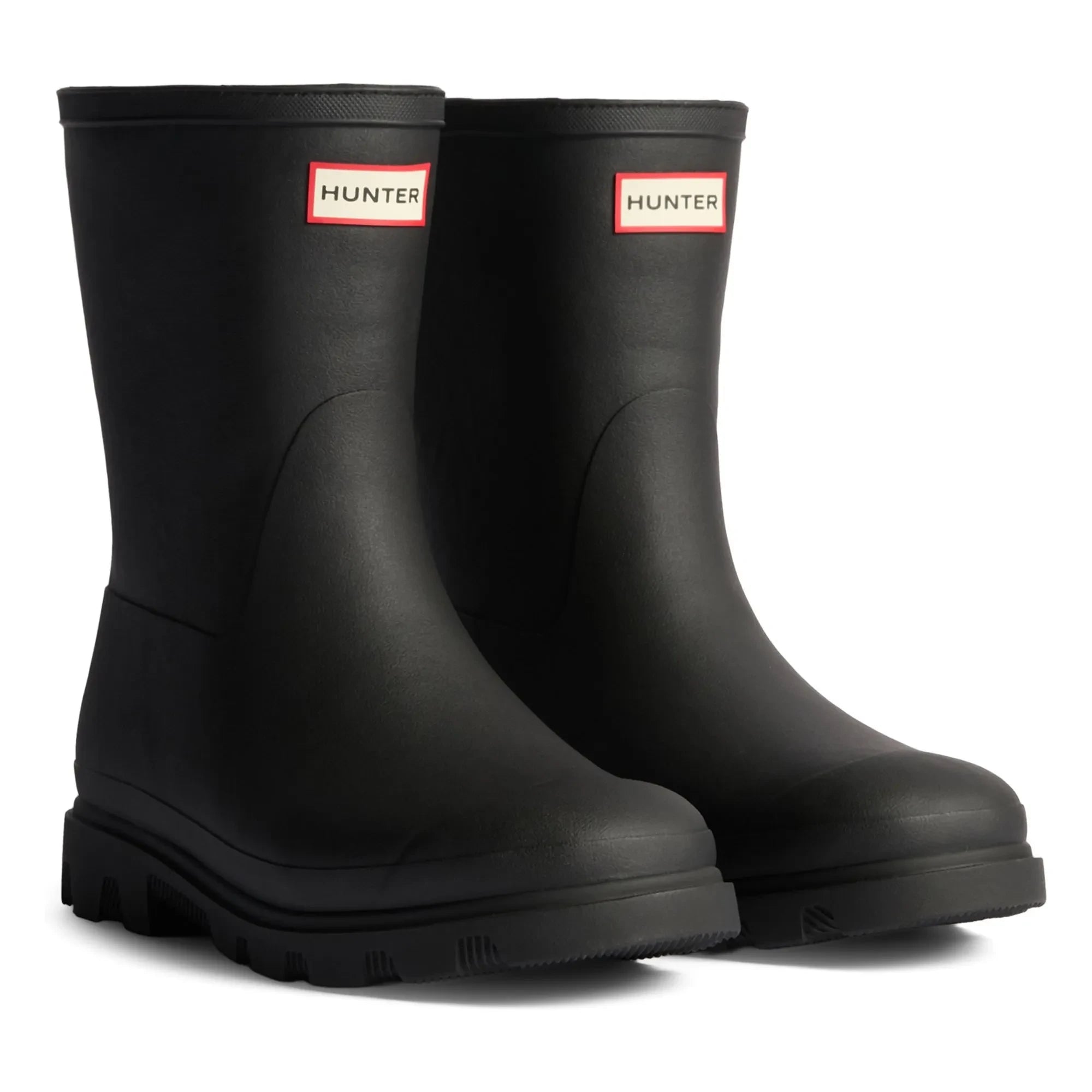 Hunter - Downpour Isolierte Kurze Gummistiefel | Schwarz