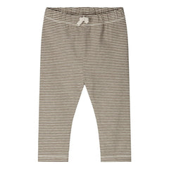 Gray Label – Gestreifte Leggings aus Bio-Baumwolle | Khakibraun