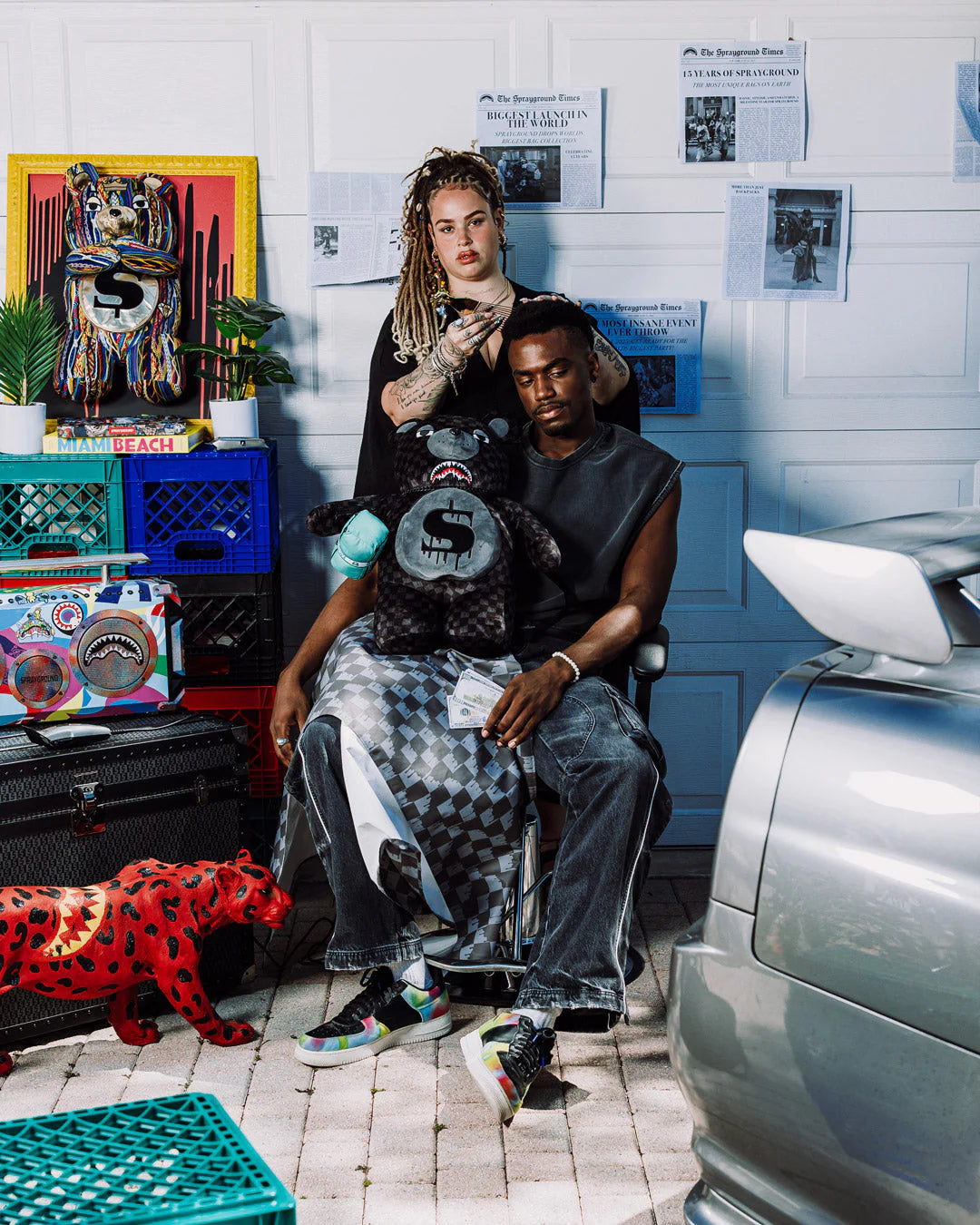 Sprayground - Sharks Para Ayısı Teddy Sırt Çantası