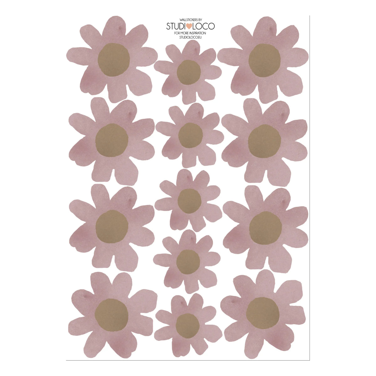 Studio Loco - Blumenwandaufkleber | Flieder