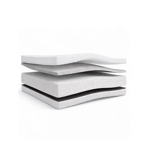 Gaia Baby Dual Fibre Cot Bed Eos Mattress (140 x 70cm) - White-Mattresses-White- | Natural Baby Shower