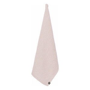 Haomy - Piana II Leinenmischung Gingham Geschirrtuch | Puderrosa