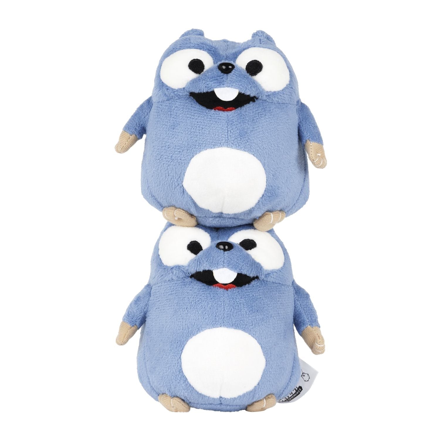 Grizzy und die Lemminge – Magnetisches Lemming-Plüschtier im 2er-Pack