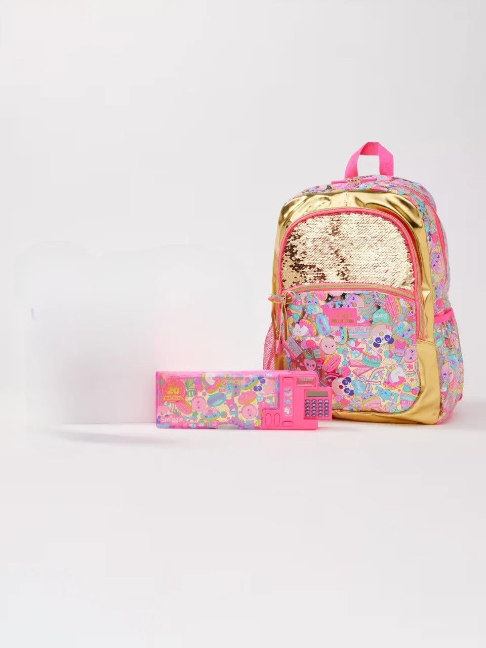 Smiggle - Wild Side 4'lü Okul Çanta Seti-Dinossi