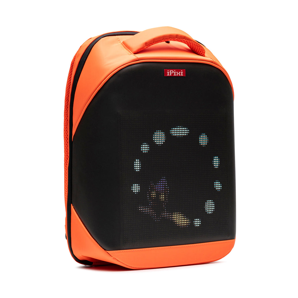 iPixi – Mittlerer oranger Rucksack mit LED-Bildschirm