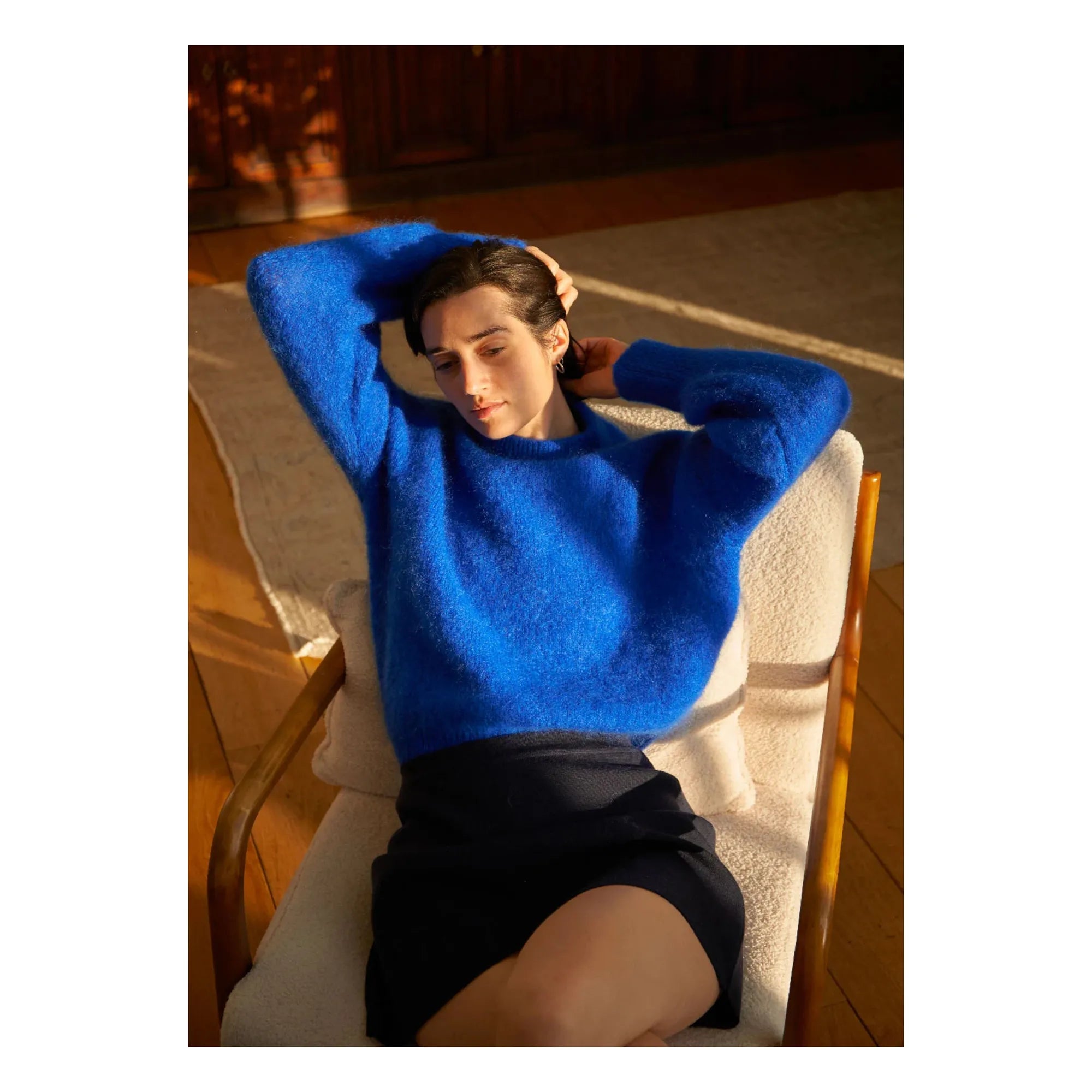 Surprise Paris - Jane Super Kid Mohair Pullover | Elektrik Blau