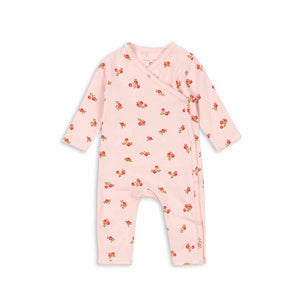 Konges Slojd Basic Newborn Onesie - Rosa Pink-Bodysuits-Rosa Pink-3m | Natural Baby Shower