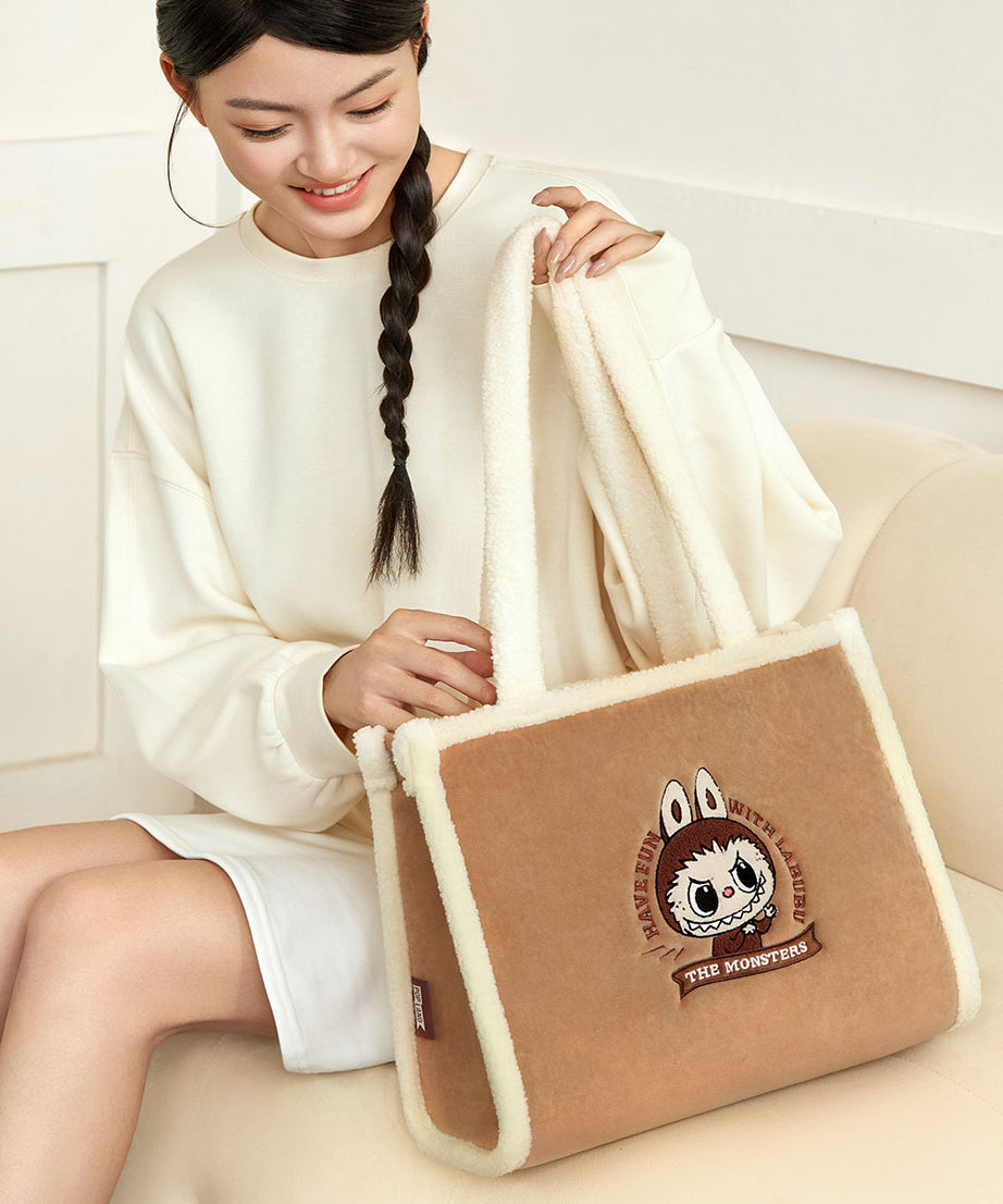 Labubu - Canavarlar Peluş Tote Omuz Çantası