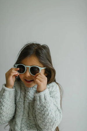 Leosun - Naturblaue polarisierte UV400-Kindersonnenbrille 3-8 Jahre