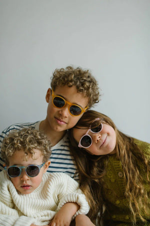 Leosun – Zartrosa polarisierte UV400-Kindersonnenbrille 3–8 Jahre