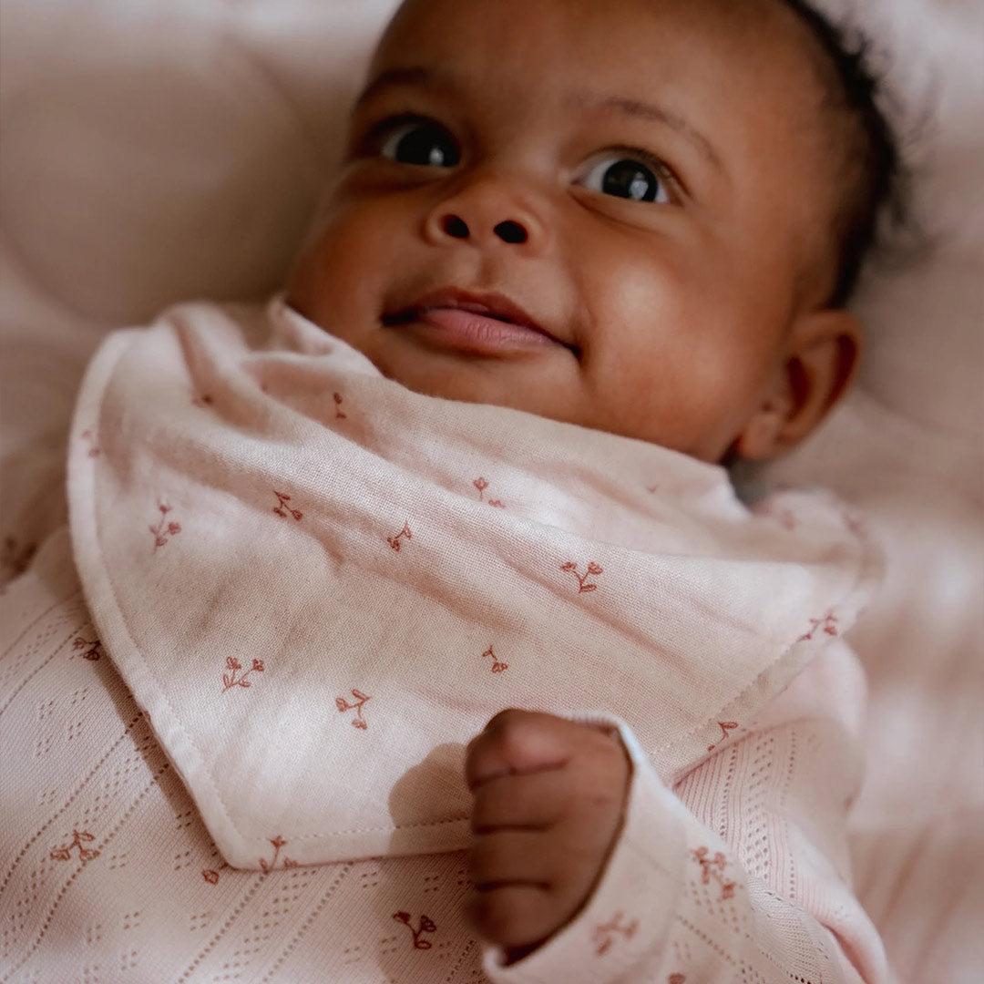 Little Dutch Bandana Bib Set of 2 - Pure Blossom-Bibs-Pure Blossom-One Size | Natural Baby Shower