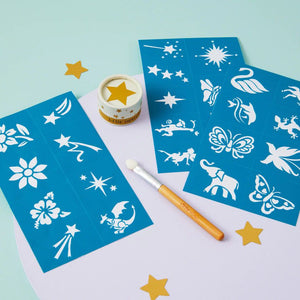 Little Stardust – Make-up-Vorlage für Gesicht und Körper für Kinder
