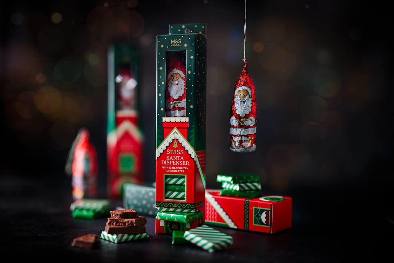 M&S Food – Weihnachtsmann Schweizer Schokolade