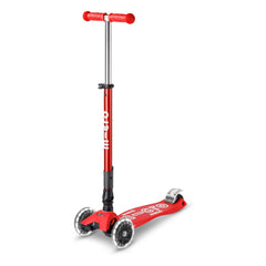 Micro - Maxi Klappbarer LED Scooter | Rot
