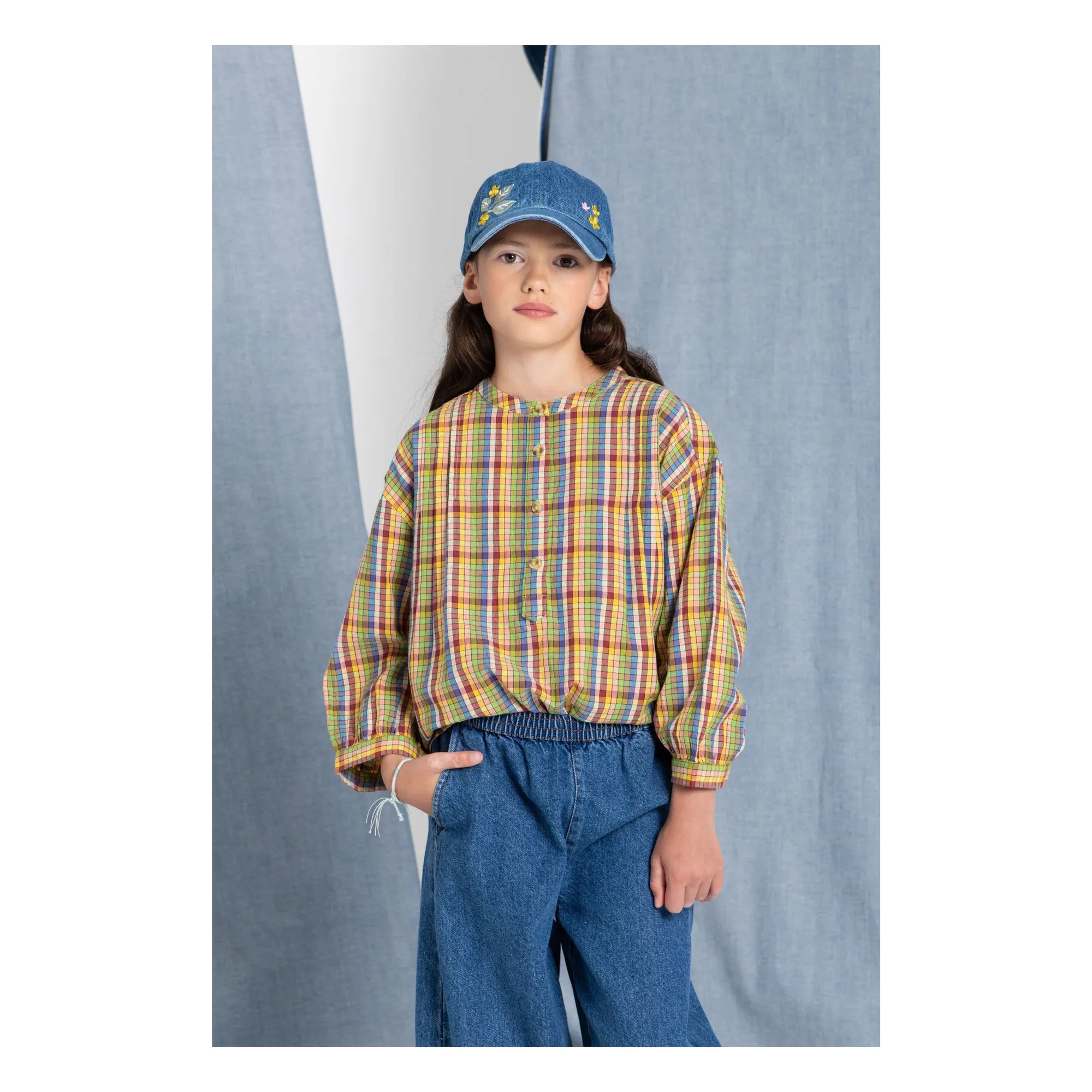 Hundred Pieces - Maxine Karo-Bluse | Grün