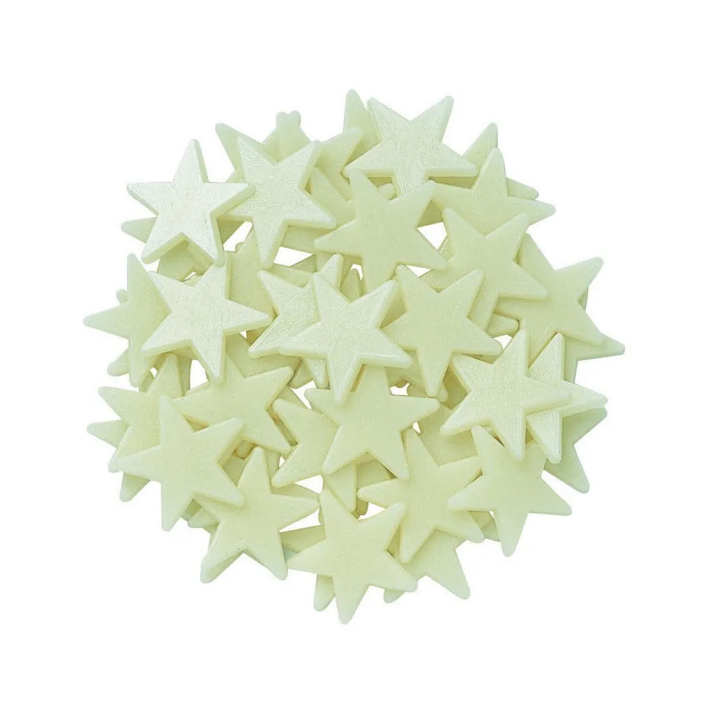 4M - Kleine fluoreszierende Aufkleber-Packung - Mini-Sterne, die im Dunkeln leuchten