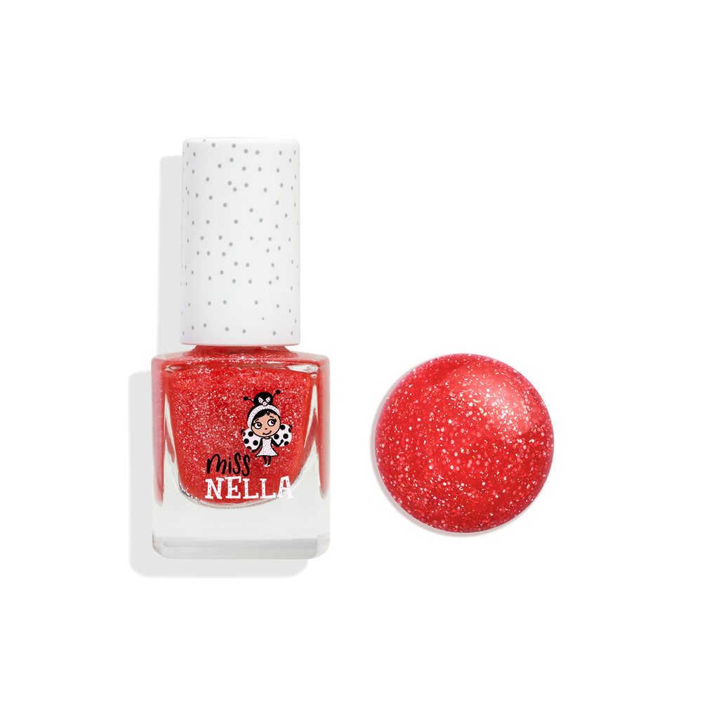 Miss Nella - Glänzender Roter Abziehbarer Nagellack