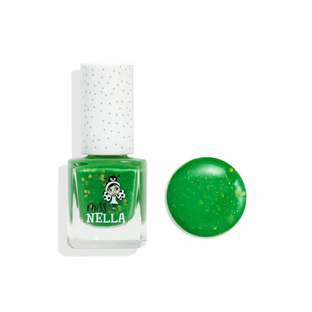 Miss Nella - Glitzernder Peeling-Nagellack Hellgrün