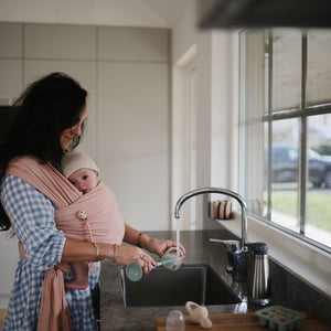 Mushie Baby Bottle Brush - Cambridge Blue-Bottle Cleaners-Cambridge Blue-0+ months | Natural Baby Shower