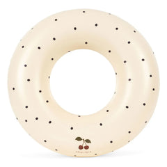 Konges Sløjd - Marineblau Gepunkteter Aufblasbarer Schwimmring | Beige
