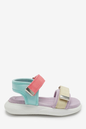 Weiter – Einhorn-Fliederfarbene, bequeme Mädchensandalen – 25,5