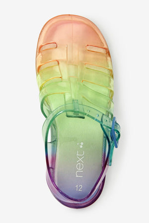 Weiter – Regenbogen-Kinder-Gelee-Sandalen mit weicher Sohle – 23