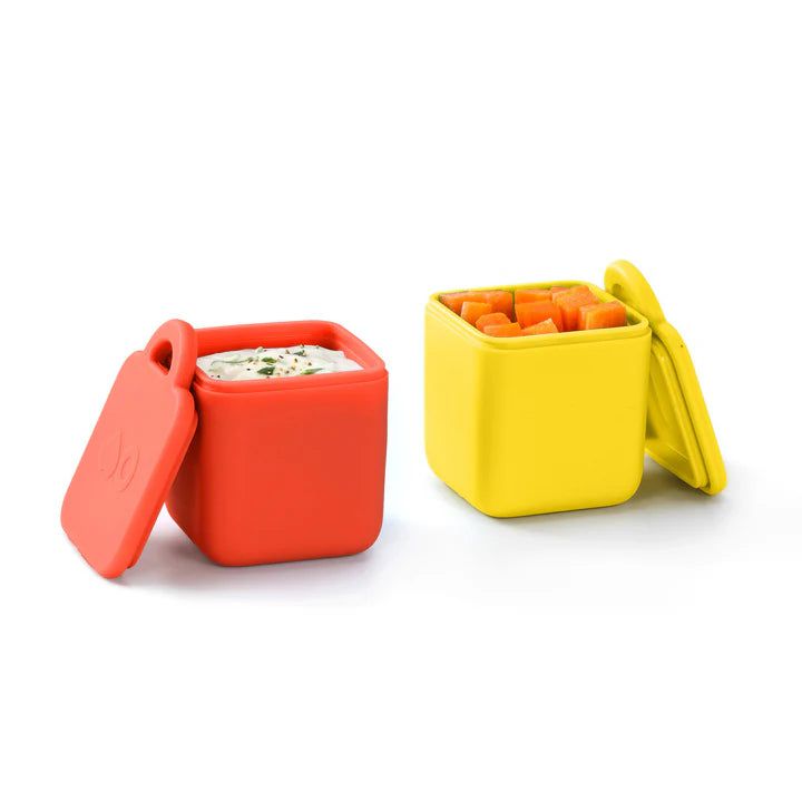 OmieBox Bento Box Innenfächer 2er-Set Rot und Gelb
